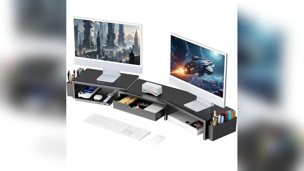 Dual Monitor Stand Riser