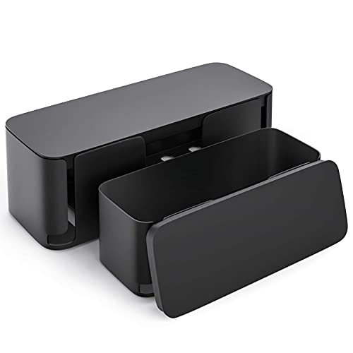YECAYE 2 Pack Cable Management Box, Pet Friendly Cable Box ...