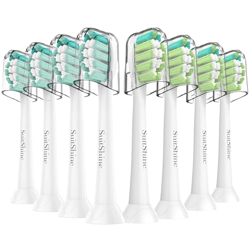 SuitShine Replacement Toothbrush Heads Compatible with Philips Sonicare and More ...