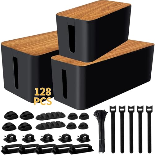 YUANYE Cable Management Box Cable Management Kit for Power Strip ...