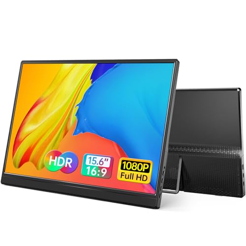 Yxk Portable Monitor 15.6 Inch 1080P USB-C HDMI Ultra-Slim Travel ...