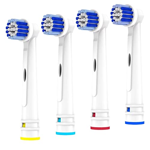 Replacement Toothbrush Heads Compatible with Oral B Braun, 4 Pack ...