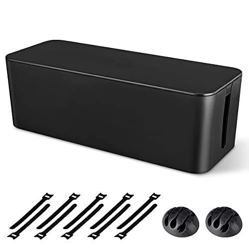Cable Management Box, Large Cord Organizer Box to Hide Power ...