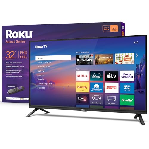 Roku Smart TV 2026 – 32-Inch Select Series, 1080p Full ...