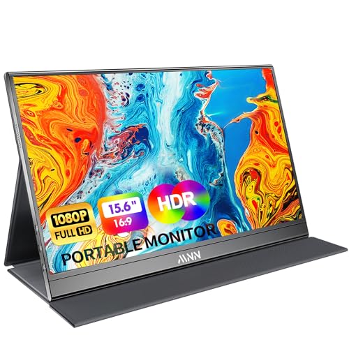 MNN Portable Monitor 15.6inch FHD 1080P USB C HDMI Gaming ...