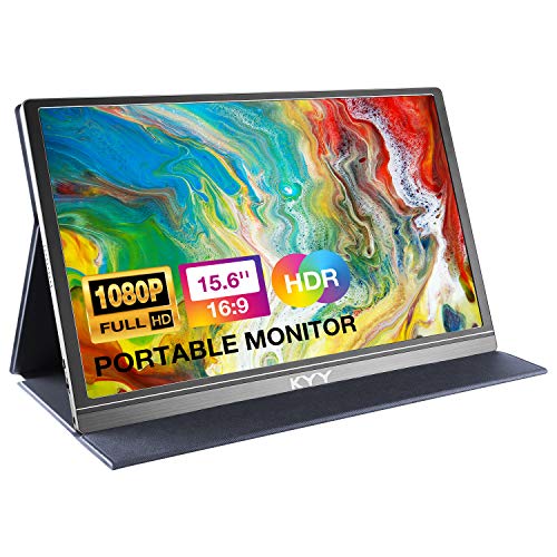 KYY Portable Monitor 15.6inch 1080P FHD USB-C, HDMI Computer Display ...