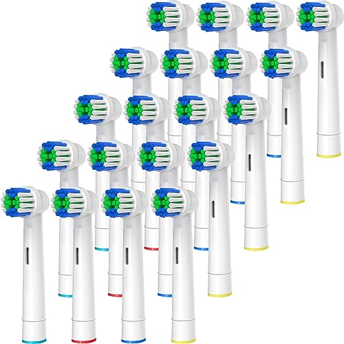 Replacement Toothbrush Heads Compatible with Oral-B Braun, 20 Pcs Professional ...