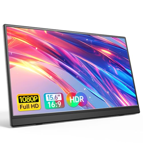 Anyuse Portable Monitor 15.6 Inch 1080P USB-C HDMI Ultra-Slim Travel ...
