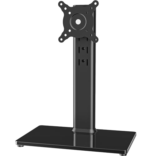 Single LCD Computer Monitor Free-Standing Desk Stand Mount Riser for ...