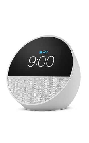 Amazon Echo Spot (newest model), Great for nightstands, offices and ...