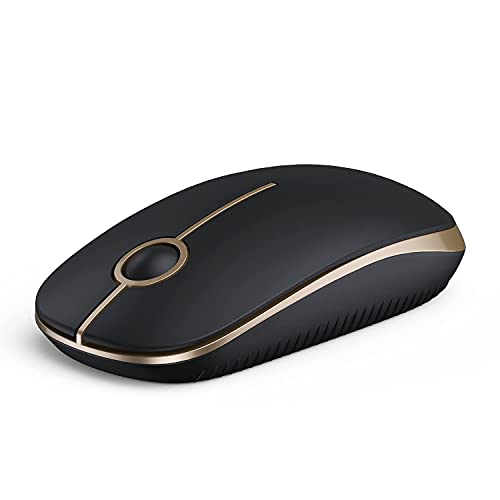 VssoPlor Wireless Mouse, 2.4G Slim Portable Computer Laptop Mouse with ...