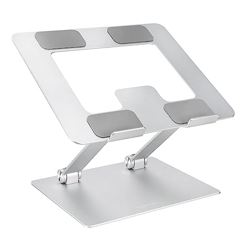 Amazon Basics Sturdy and Portable Ergonomic Laptop Stand for Desk, ...