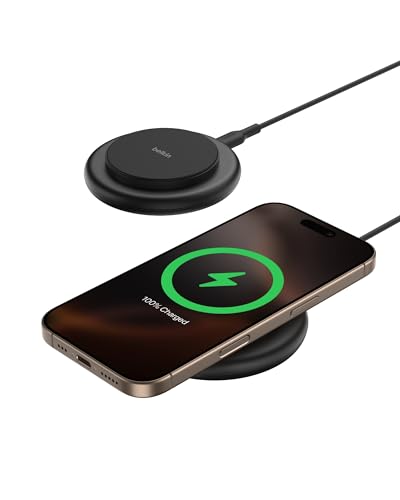 Belkin Magnetic Wireless Charging Pad 15W - MagSafe-Compatible Qi2-Certified Wireless ...