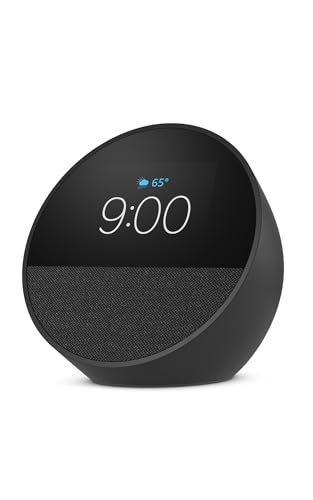 Amazon Echo Spot (newest model), Great for nightstands, offices and ...