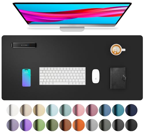Aothia Non-Slip Waterproof PU Leather Desk Pad Protector for Mouse, ...