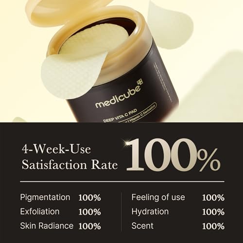 medicube Toner Pads Deep Vita C Facial Toner Pad for Uneven Skin Tone & Texture | Vitamin Water and 3 Types of Vitamin, Deeply Hydrating & Resurfacing Pad | Korean Skin Care, 70 Pads (1 Pack) - Image 5