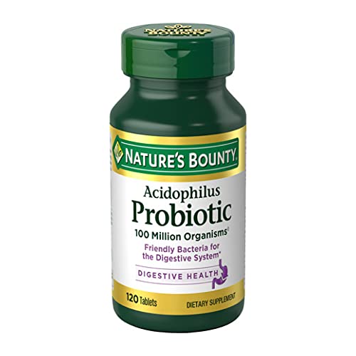 Nature's Bounty Lactobacillus Acidophilus Probiotic Supplement - Daily Probiotic for ...