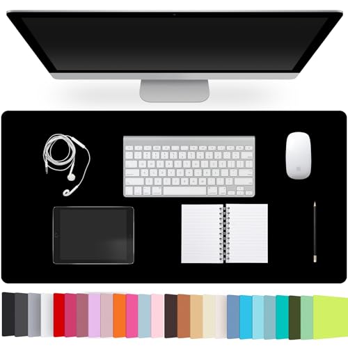 Leather Desk Pad Protector,Non-Slip Desk Pad,on-Slip PU Leather Large Mouse ...