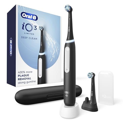 Oral-B Rechargeable Electric Toothbrush, iO3 Limited Deep Clean, 3 Cleaning ...