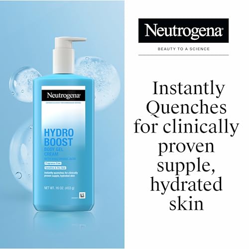 Neutrogena Hydro Boost Body Moisturizing Gel Cream with Hyaluronic Acid, Non-Greasy & Fast Absorbing, Lightweight Hydrating Body Lotion for Normal to Dry Skin, Fragrance-Free, 16 oz - Image 2