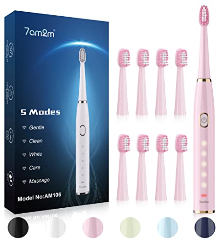 7AM2M Sonic Electric Toothbrush for Adults and Kids- High Power ...