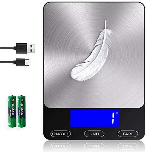 Food Scale -33lb Digital Kitchen Scale for Food Ounces Grams ...