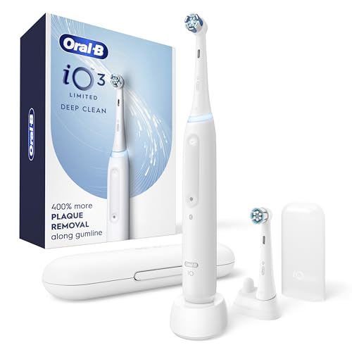 Oral-B Rechargeable Electric Toothbrush, iO3 Limited Deep Clean, 3 Cleaning ...