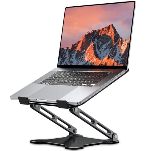 LOXP Adjustable Laptop Stand for Desk, Metal Foldable Laptop Riser, ...