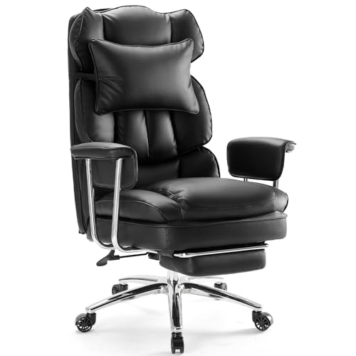 Sweetcrispy Executive Home Office Desk Chair - Ergonomic Big Tall ...