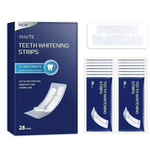 COZYTIMES Teeth Whitening Strips,Enamel Safe, 28 Strips for Sensitive Teeth,Professional ...