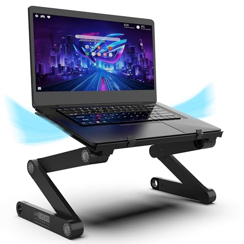 WorkEZ Adjustable Laptop Stand for Desk, Adjustable Height Laptop Stand, ...