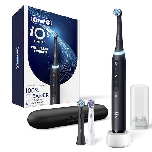 Oral-B Rechargeable Electric Toothbrush, iO5 Limited Deep Clean & Whiten, ...