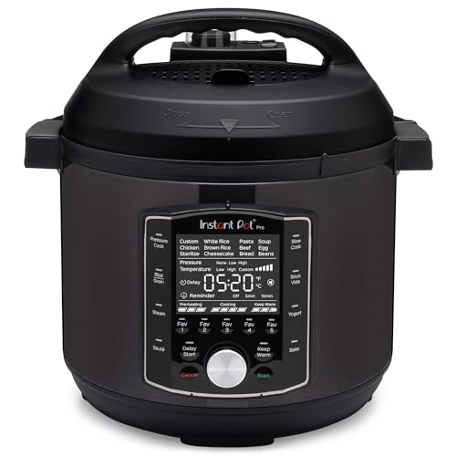 Instant Pot Pro 10-in-1 Pressure Cooker, Slow Cooker, Rice/Grain Cooker, ...