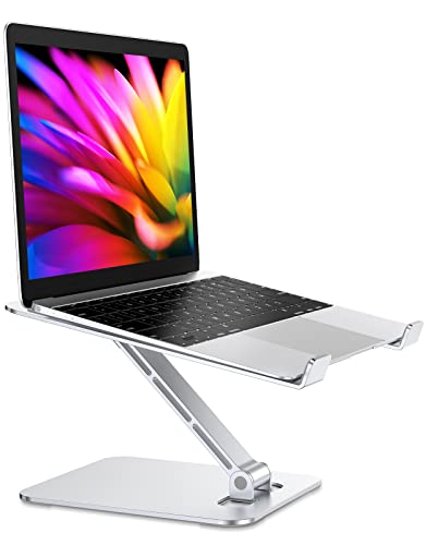 RIWUCT Foldable Laptop Stand, Height Adjustable Ergonomic Computer Stand for ...