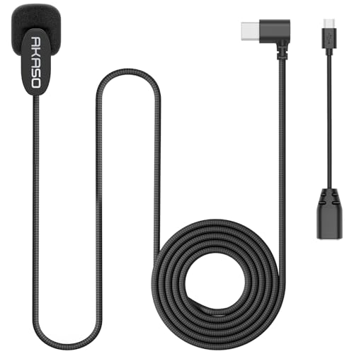 AKASO External Microphone EK7000/ EK7000 Pro/Brave 4//Brave 7 LE/Brave 4 ...