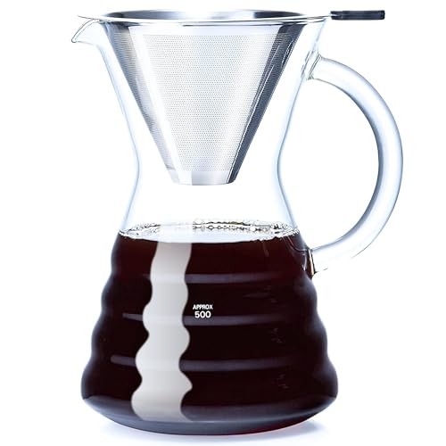 Unbreakable - Pour Over Coffee Maker with Permanent Stainless Filter ...