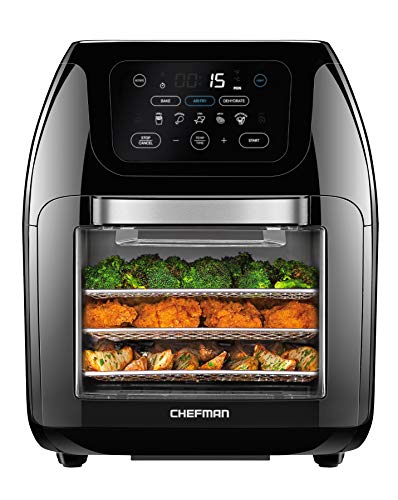CHEFMAN Multifunctional Digital Air Fryer+ Rotisserie, Dehydrator, Convection Oven, 17 ...